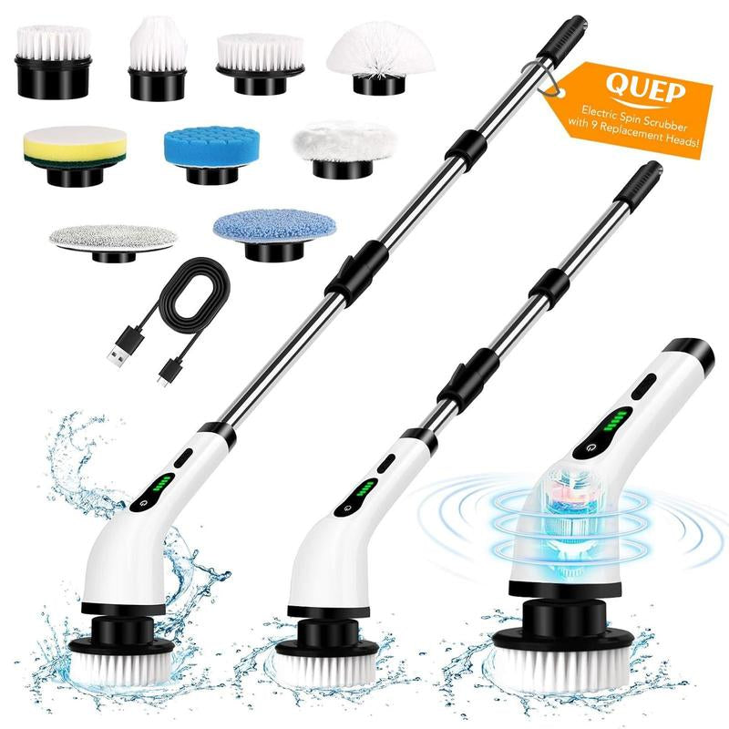 Electric Spin Scrubber for Cleaning Cordless Power Portable Rechargeable