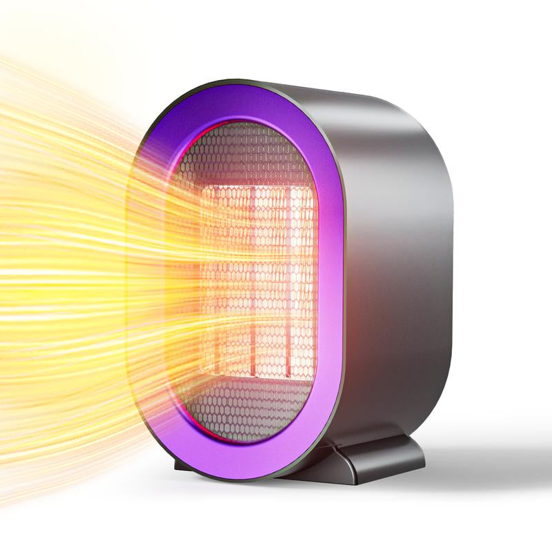 Portable Electric Heater Fan 2 Speed Energy Efficient Indoor Heater with Overheating and Tip over Safety for Office and Home Use