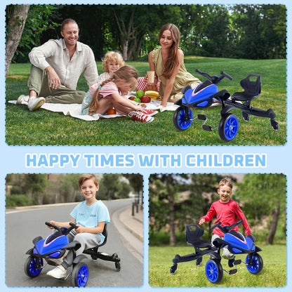 2-In-1 Kids Drift Bike - Crazy Drift Cart for Toddlers and 3-5 Years Old Kids