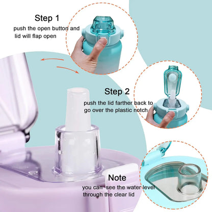 2L Large Sports Water Bottle with Straw & Time Marker – Leakproof Portable Drinking Bottle for Fitness, Gym & Travel