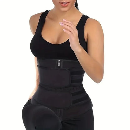 Waist Trainer Slimming Body Shaper Belt – Sweat Trimmer Fitness Cincher for Weight Loss, Fat Burning & Workout Support