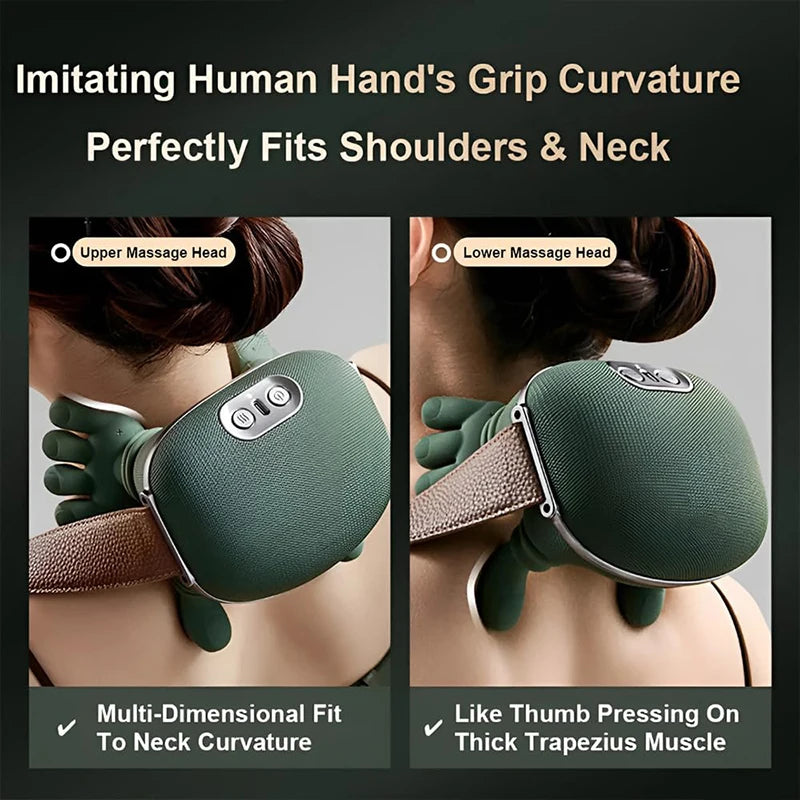 Bionic Neck & Shoulder Massager – 3 Mode Kneading Massage Shawl