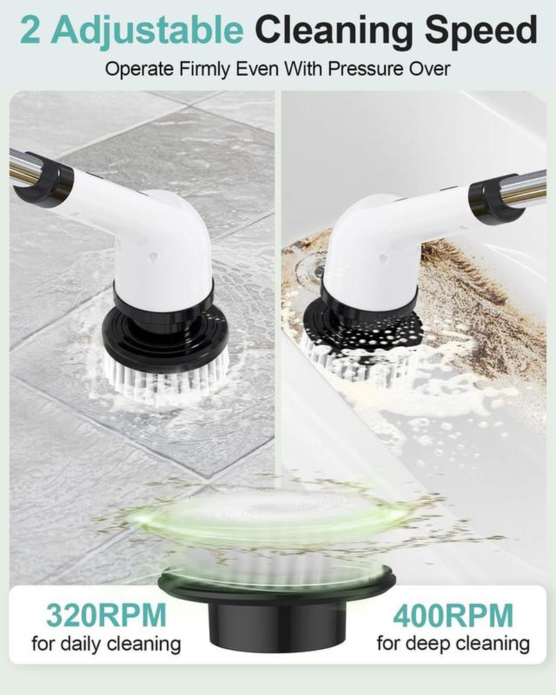 Electric Spin Scrubber for Cleaning Cordless Power Portable Rechargeable